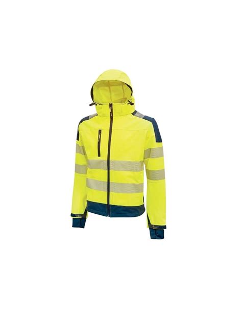 Veste de travail en softshell extensible haute visibilité U Power Miky