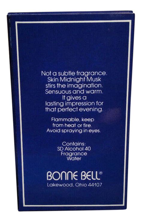 Skin Midnight Musk by Bonne Bell (Cologne) » Reviews & Perfume Facts