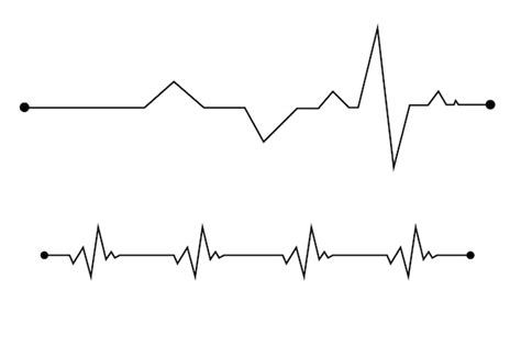 Icono De Línea De Latidos Icono De Línea De Cardiograma Símbolo De Ekg Y Cardio Monitor De