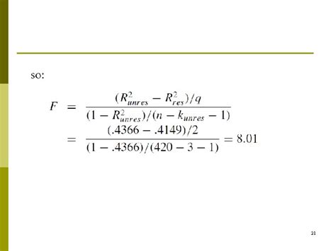 Hypothesis Tests And Confident Intervals In Multiple Regressors