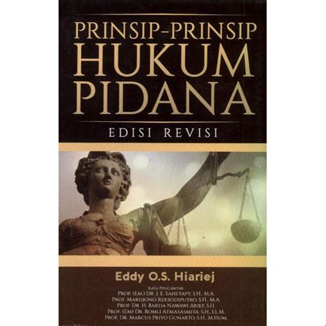 Jual Buku Prinsip Prinsip Hukum Pidana Edisi Revisi Original