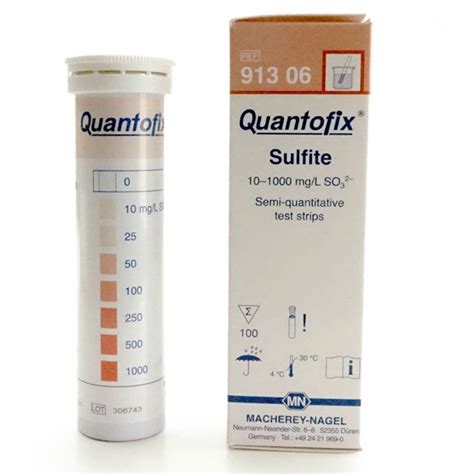 Quantofix Sulphite Test Strips Ppm Strips