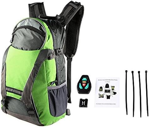 Lixada Fahrrad Rucksack Mit LED Blinker Licht Radfahren Bike