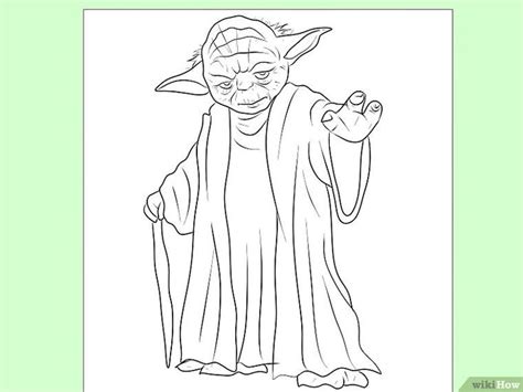 A Drawing Of Yoda From Star Wars