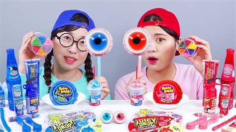 Red Vs Blue Food Dessert Mukbang Dona Realtime