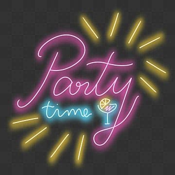 Neon Party Png Im Genes Transparentes Pngtree