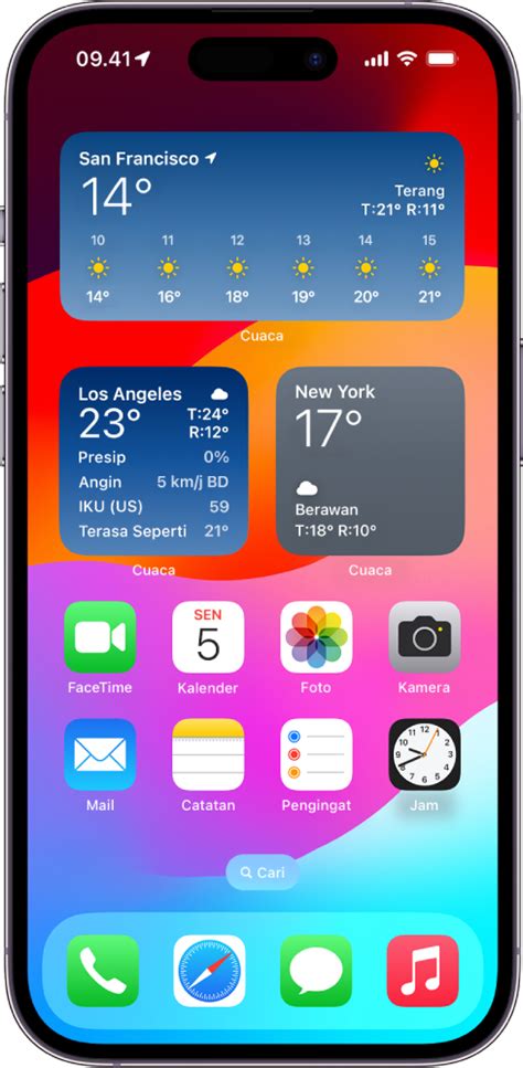 Menggunakan Widget Cuaca Di Iphone Apple Support Id