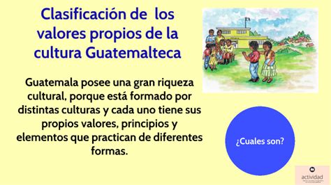 Clasificacion De Los Valores De La Cultura Guatemalteca By Axel