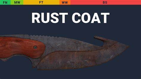 Gut Knife Rust Coat Skin Float And Wear Preview YouTube