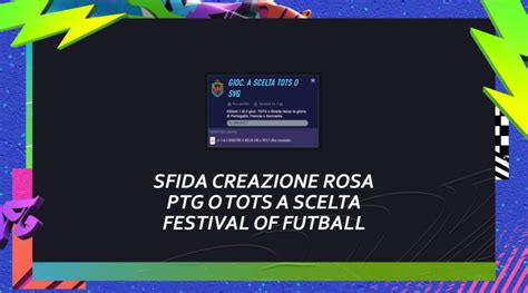 Fifa Sfida Creazione Rosa Tots O Ptg A Scelta Weareutita