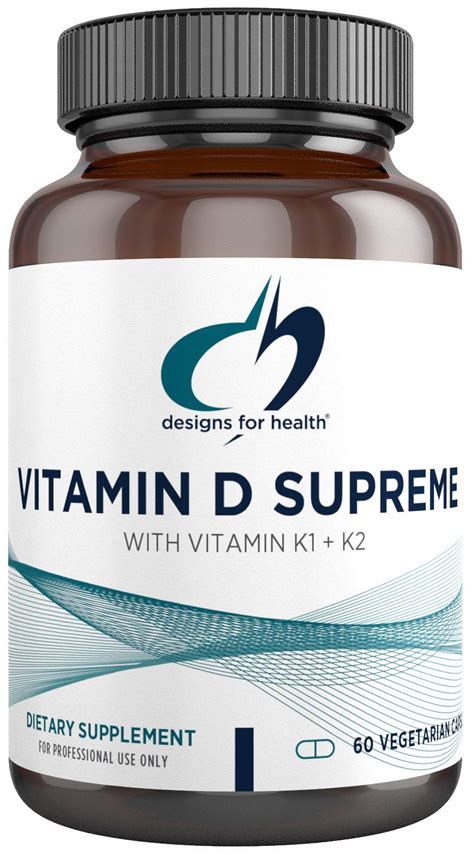 Vitamin D Supreme Iu By Designs For Health Vit D With Vitamin K