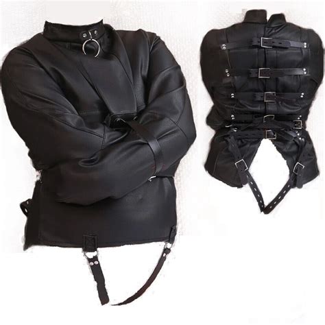 Asylum Straitjacket Straight Jacket Body Harness Armbinder Panel Mouth