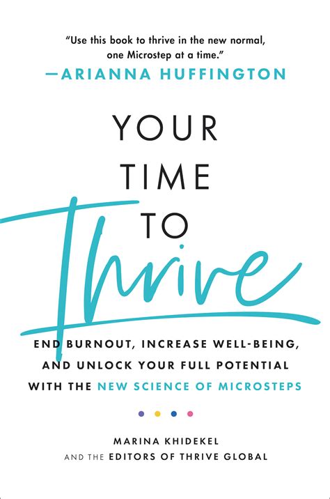 Order Your Copy Of Thrives New Book Your Time To Thrive