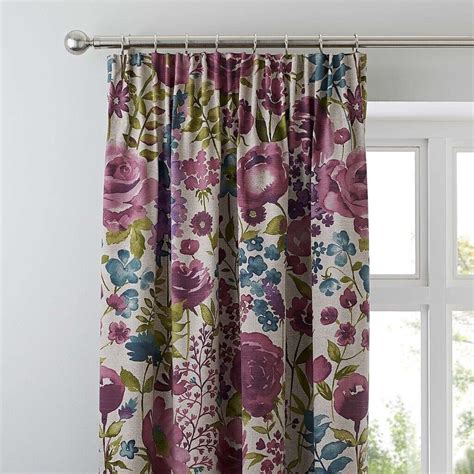 Brand New Dunelm Lined Pencil Pleat Misty Meadow Curtains x 3 pairs - various sizes | in High ...