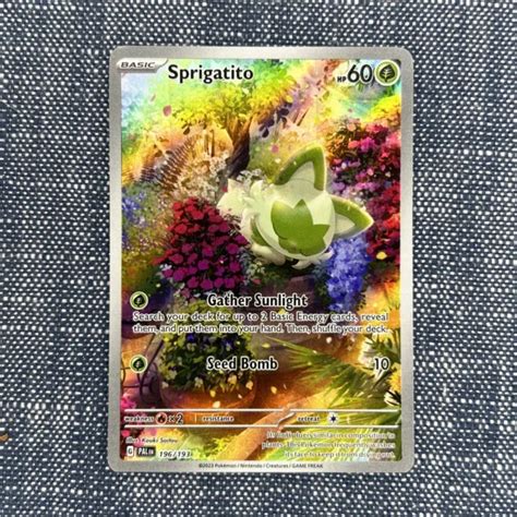 POKÉMON TCG SPRIGATITO Scarlet Violet Paldea Evolved 196 193 Holo