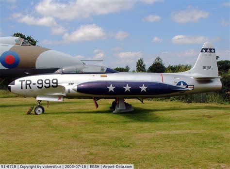 Aircraft 51 6718 1951 Lockheed T 33a Shooting Star Cn 580 6050 Photo