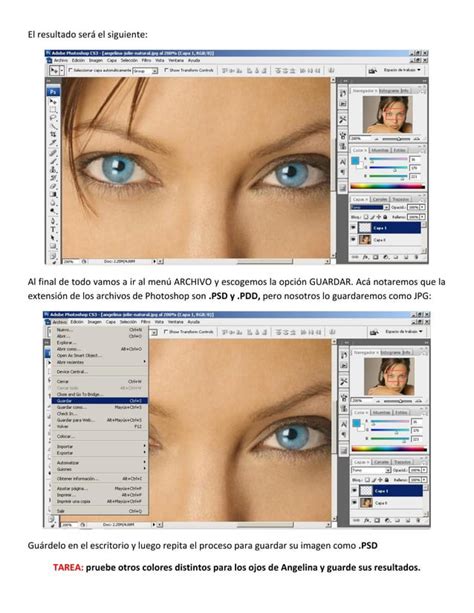 Photoshop Cambiar Color De Ojos PDF