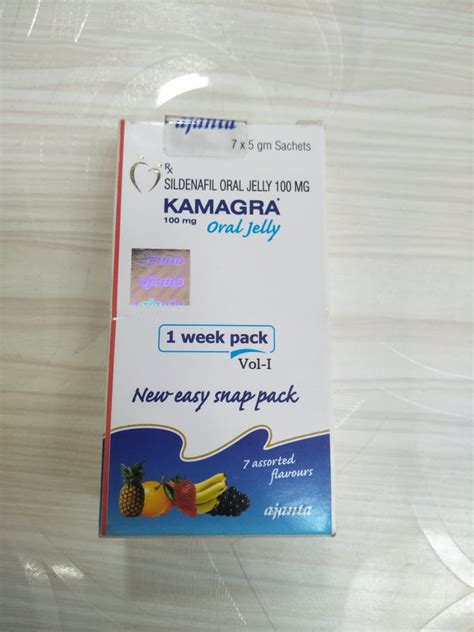 KAMAGRA 100mg ORAL JELLY 1 WEEK PACK VOL I NEW EASY SNAP PACK