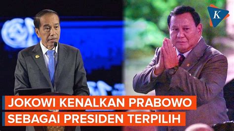 Momen Jokowi Kenalkan Prabowo Sebagai Presiden Terpilih Saat Buka Wwf