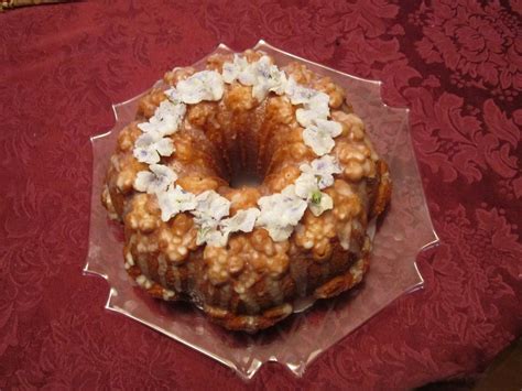 Lemon Cake with Candied Violets | The Charmed Kitchen