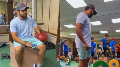 Rohit Sharma Video Goes Viral Rohit Sharma Fans React To Gym Video