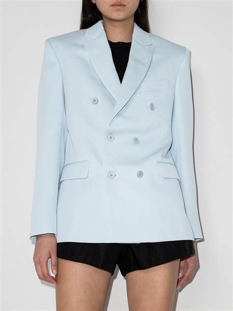 WARDROBE NYC Double Breasted Wool Blazer Farfetch