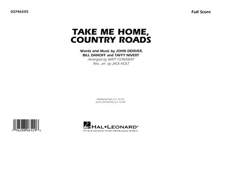 Take Me Home Country Roads Arr Matt Conaway By John Denver Sheet