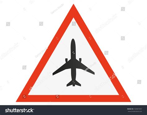 No Flying On White Backgroundprohibit Sign Stock Vector Royalty Free