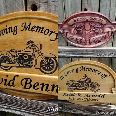 Harley Davidson Memorial Plaques Are A Great Way To Remember Our Lost