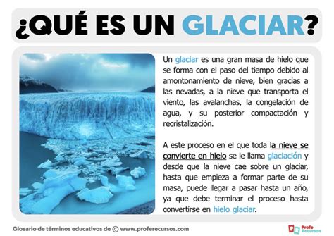 Qué es un Glaciar Definición de Glaciar