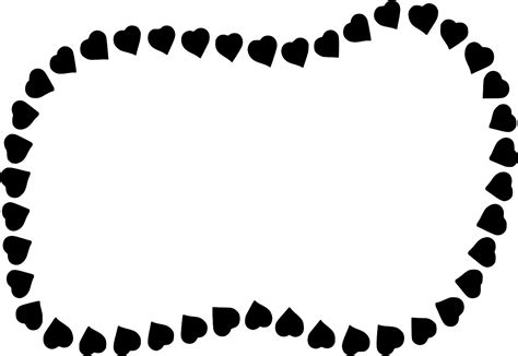 Svg Hearts Border Shapes Free Svg Image And Icon Svg Silh