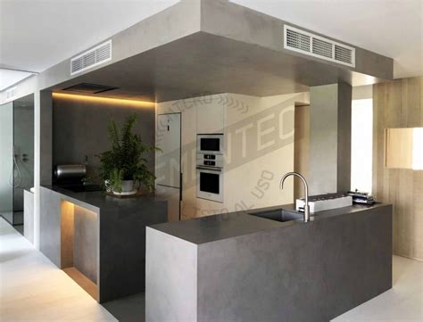 Microcement In Kitchens CEMENTEC