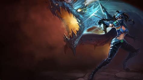 Vayne Lol Soulstealer Splash Art In League Of Legends Dragon