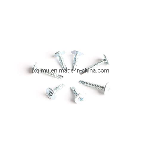 Galvanized White Zinc Plated Phillips Modified Truss Head Wafer Head