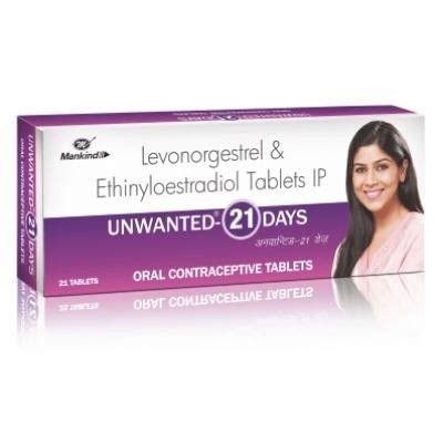 Levonorgestrel And Ethinyl Estradiol Tablets I P Unwanted Days