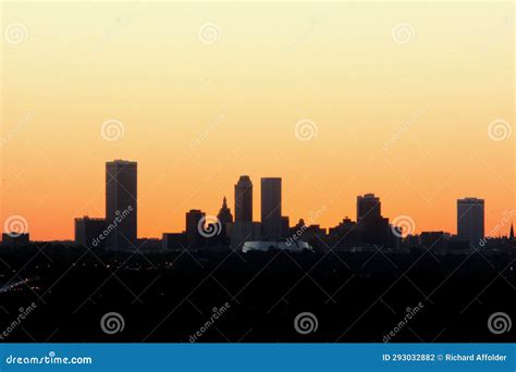 Tulsa Skyline stock photo. Image of sunrise, tower, skyscraper - 293032882