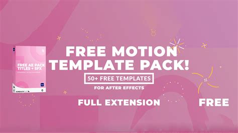 Free Template Pack For After Effects Sonduckfilm