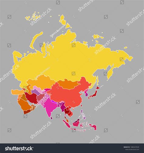 Asia Map Countries Only