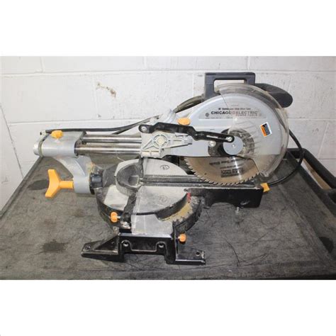 Chicago Electric 10 Compound Slide Miter Saw Property Room