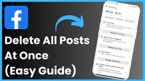 How To Delete All Posts On Facebook At Once Youtube