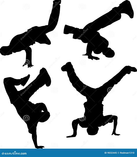 Breakdancing Group Stock Vector Illustration Of Party 9032445