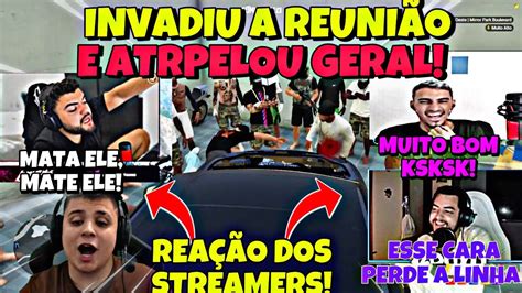 Rea O Dos Streamers Ao Ver Paulinho O Loko Atropelando Geral Na