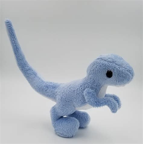 Blue Raptor Plush Dinosaur By Lunarchik13 On Deviantart