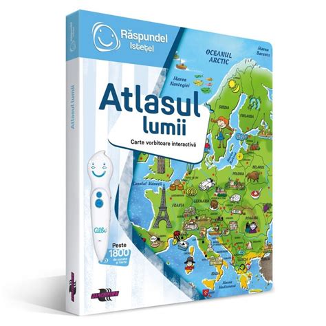 Carte Interactiva Atlasul Lumii Ani Raspundel Istetel Bebe Tei