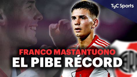 FRANCO MASTANTUONO vs EXCURSIONISTAS ASÍ JUGÓ LA JOYA DE RIVER GOL