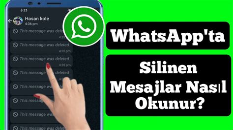 Whatsapp Ta Silinen Mesaj Nas L Okunur Whatsapp Ta Silinen Mesaj