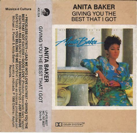 Anita Baker - Giving You The Best That I Got (1988, Cassette) | Discogs