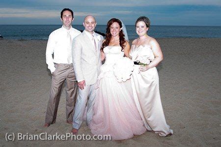 Beach Wedding In Vera Wang White Blush Vw Spring Lake Nj The