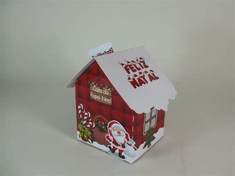 Casinha Do Papai Noel MoniArt Artigos Para Festa E Artesanato Elo7