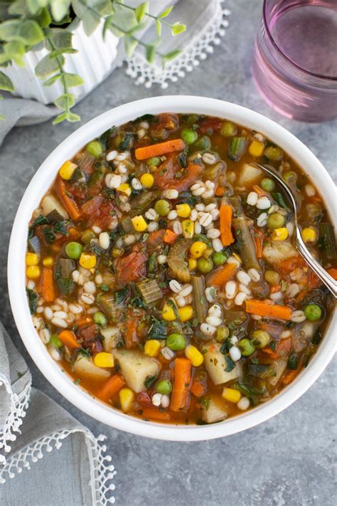 30 Minute Garden Veggie Barley Soup Stacey Homemaker